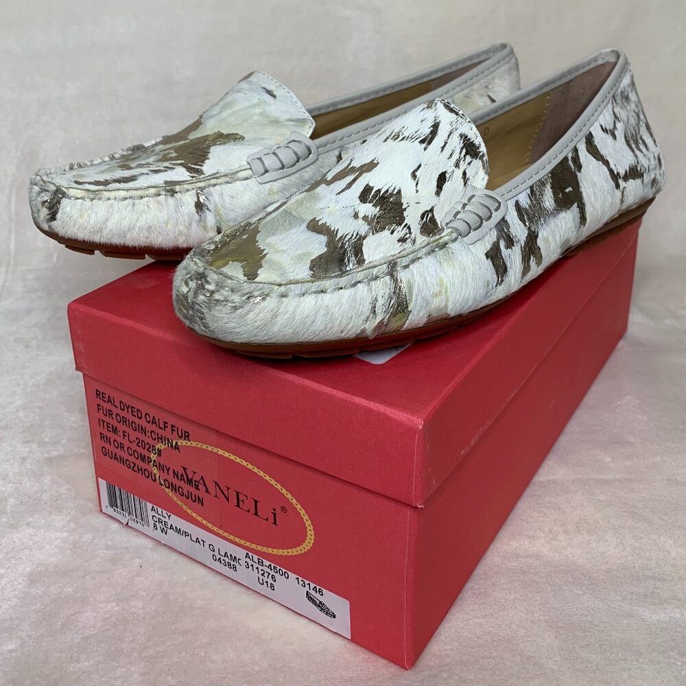 NIB! VANELi Albion Loafer, Size 8 in Cream, Genuine Calf Leather, Sold Out